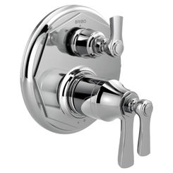 Click here to see  T75561-NK Brizo Rook TempAssure Thermostatic Valve Trim w/ 3-Function Diverter, Lever Handles, Brilliance Luxe Nickel - T75561-NK