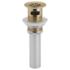 Click here to see  RP72412GL Brizo RP72412GL Luxe Gold Metal Grid Strainer with Overflow