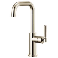 Click here to see  61053LF-PN Brizo Litze Brilliance Polished Nickel Bar Faucet with Square Spout and Knurled Handle - 61053LF-PN