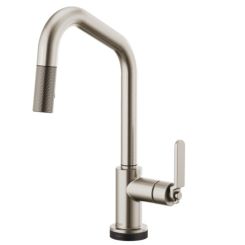 Click here to see  64064LF-SS Brizo Litze Brilliance Stainless SmartTouch Pull-Down Kitchen Faucet with Angled Spout and Industrial Handle - 64064LF-SS