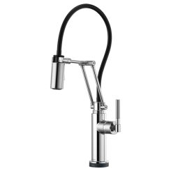 Click here to see  64243LF-PC Brizo Litze Single-Handle Pull-Down Kitchen Faucet With Knurled Handle, SmartTouch, 1.8 GPM, Polished Chrome - 64243LF-PC
