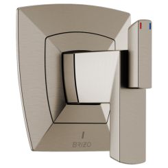 Click here to see DELTA FAUCETS COMPANY T60088-NK Brizo Vettis TempAssure Thermostatic Two-Handle Valve Trim, Lever Handles, Luxe Nickel - T60088-NK