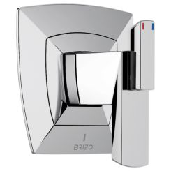 Click here to see DELTA FAUCETS COMPANY T60088-PC Brizo Vettis TempAssure Thermostatic Two-Handle Valve Trim, Lever Handles, Polished Chrome - T60088-PC
