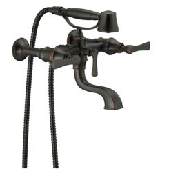 Click here to see Brizo T70360-RB Brizo Rook Two-Handle Multi-Mount Tub Faucet Trim Kit with 1.75 GPM Hand Shower, Lever Handles, ADA, Venetian Bronze - T70360-RB