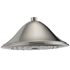 Click here to see Brizo RP52090NK-2.5 Brizo Traditional 9in Single-Function Raincan Shower Head with Touch-Clean Nozzles, Round, 2.5 GPM, Luxe Nickel - RP52090NK-2.5