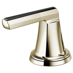 Click here to see Brizo HL698-PNBC Brizo HL698-PNBC Levoir Lever Handle Kit, Polished Nickel / Black Crystal