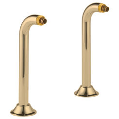 Click here to see  RP73765GL Brizo RP73765GL Rook Deck Mount Tub Filler Risers - Luxe Gold