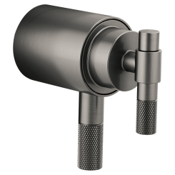 Click here to see DELTA FAUCETS COMPANY HL6033-SL Brizo Litze T-Lever Handle Kit with Textural Knurling Detail for Litze Thermostatic Valve Trim , ADA,  Brilliance Luxe Steel - HL6033-SL
