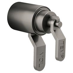 Click here to see Brizo HL6034-SL Brizo Industrial Lever Handle Kit for Litze Thermostatic Valve Trim, with Temp and Vol Debosed Letters, ADA, Brilliance Luxe Steel - HL6034-SL