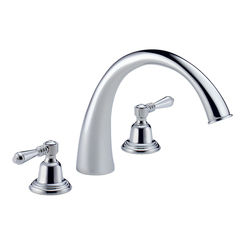 Click here to see Brizo 6720-PCLHP Brizo Providence Two-Handle Deck-Mount Roman Tub Trim and Rough, Less Handles, Polished Chrome - 6720-PCLHP