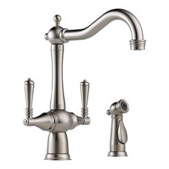 Click here to see Brizo 62136LF-SS Elkay Quartz Classic White Bar Sink Kit, 15-3/4in x 15-3/4in x 7-11/16in Dual Mount Single Bowl Sink with Bottom Grid, Drain, and Cleaning Kit - ELG1616WH0C 