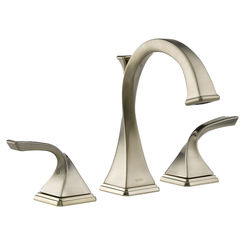 Click here to see BRIZO 65330LF-BN Brizo Virage Two-Handle Widespread Bathroom Faucet with Metal Pop-Up, Three-Hole, 1.5 GPM,  Brilliance Brushed Nickel - 65330LF-BN