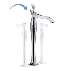 Click here to see Brizo 65790LF-PCLHP Brizo RSVP Two-Handle Widespread Vessel Lavatory Faucet, Less Handles, Polished Chrome - 65790LF-PCLHP