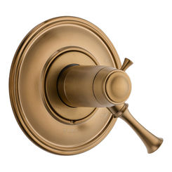 Click here to see Brizo T60005-BZ Brizo Baliza TempAssure Thermostatic Two-Handle Valve Trim, Lever Handles, Brushed Bronze - T60005-BZ