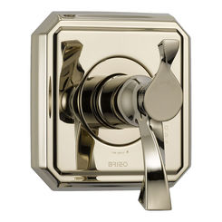 Click here to see Brizo T60030-PN Brizo Virage TempAssure Thermostatic Two-Handle Valve Trim, Lever Handles, Polished Nickel - T60030-PN