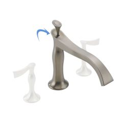 Click here to see BRIZO T67390-BNLHP Brizo RSVP Brilliance Brushed Nickel Two-Handle Roman Tub Faucet Trim, Three-Hole Installation, ADA - T67390-BNLHP