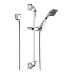 Click here to see BRIZO 85730-PC Brizo Virage Single-Function Hand Shower with 24in Slide Bar, Touch Clean Nubs, WaterSense, ADA, 1.75 GPM, Polished Chrome - 85730-PC
