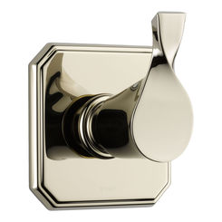 Click here to see BRIZO T60830-PN Brizo Virage Single-Handle 3-Function Diverter Valve Trim, Lever Handle, Brilliance Polished Nickel - T60830-PN