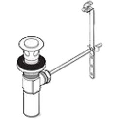 Click here to see Brizo RP42289 Brizo RP42289 Quiessence Polished Chrome 2-Piece Lift Rod