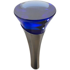 Click here to see Brizo RP48904BN Brizo RP48904BN RSVP Brushed Nickel Roman Tub Blue Glass Finial