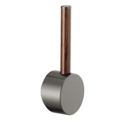 Click here to see DELTA FAUCETS COMPANY HLB177-SLWD Brizo Odin Bar Faucet Lever Handle Kit for 61065LF and 61075LF, ADA, Brilliance Luxe Steel/ Wood - HLB177-SLWD