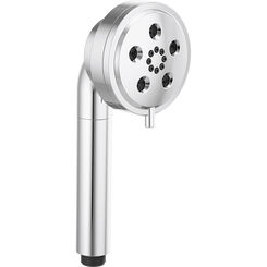 Click here to see  RP101288PC Brizo Essential Multi-Function Handshower with Dual-Check Valve, 3-Setting, H2Okinetic, 1.75 GPM, Polished Chrome - RP101288PC