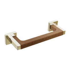 Click here to see  699122-PNTK Brizo Frank Lloyd Wright Drawer Pull Collection, Brilliance Polished Nickel/Teak - 699122-PNTK