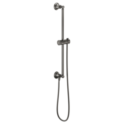 Click here to see  74795-SL Brizo 74795-SL Essential Classic Round Slide Bar with Metal Hose - Luxe Steel