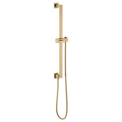 Click here to see  74799-GL Brizo 74799-GL Essential Linear Square Slide Bar with Metal Hose - Luxe Gold