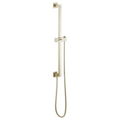 Click here to see  74799-PN Brizo 74799-PN Essential Linear Square Slide Bar with Metal Hose - Polished Nickel