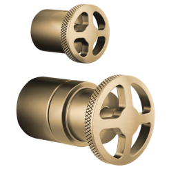 Click here to see Brizo HW75P32-GL Brizo Litze Pressure Balance Valve Trim with Integrated Diverter Wheel Handle Kit, Brilliance Luxe Gold - HW75P32-GL