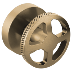 Click here to see Brizo HW70432-GL Brizo Wheel Handle Kit for Litze Two Handle Wall Mount Tub Filler, Brilliance Luxe Gold - HW70432-GL