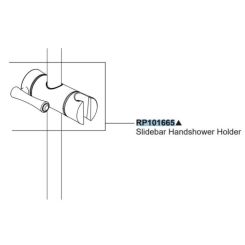 Click here to see Brizo RP101665NK Brizo RP101665NK Slidebar Hand Shower Holder - Luxe Nickel