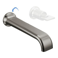Click here to see  T65767LF-BNXLHP-ECO Brizo Allaria Single-Handle Wall-Mount Brilliance Black Onyx Bathroom Faucet, Two-Hole, 1.2 GPM, Less Handle - T65767LF-BNXLHP-ECO