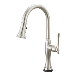Click here to see Brizo 64058LF-SS Brizo Tulham Stainless Single Handle Pull-Down Kitchen Faucet - 64058LF-SS