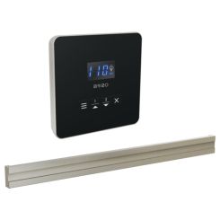 Click here to see Brizo 8CB-250L-BN-L Brizo Mystix Square-Shaped Lumicoat Brushed Nickel Steam Control Kit with Patented Dual Sensor, Programmable Time and Temperature - 8CB-250L-BN-L