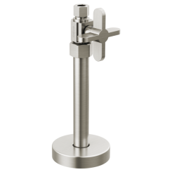 Click here to see Brizo BT021204-BN Brizo Straight Supply Stop Valve with Cross Handle, Brilliance Brushed Nickel - BT021204-BN