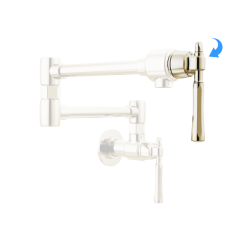 Click here to see Brizo RP101797PN Brizo Tulham Pot Filler Faucet Lever Handle Kit, Brilliance Polished Nickel - RP101797PN