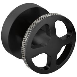 Click here to see  HW70432-BLSL Brizo Wheel Handle Kit for Litze Two Handle Wall Mount Tub Filler, Matte Black/Brilliance Luxe Steel - HW70432-BLSL