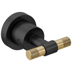Click here to see  HL70433-BLGL Brizo T-Lever Handle Kit for Litze Two Handle Wall Mount Tub Filler, ADA, Matte Black/Brilliance Luxe Gold - HL70433-BLGL