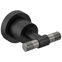 Click here to see Brizo HL70433-BLSL Brizo T-Lever Handle Kit for Litze Two Handle Wall Mount Tub Filler, ADA, Matte Black/Brilliance Luxe Steel - HL70433-BLSL