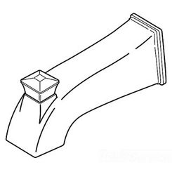 Click here to see Brizo RP49126 Brizo RP49126 Vesi Wall-Mount Tub Spout w/ Pull-Up Diverter, Polished Chrome