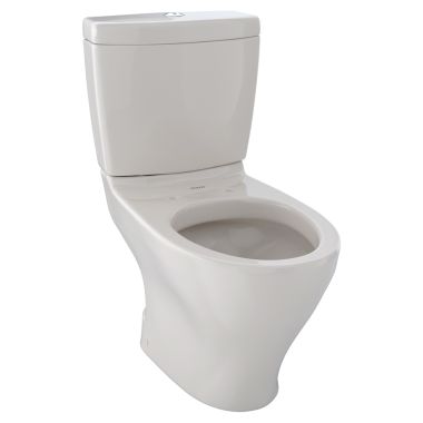 Click here to see Toto CST412MF#12 TOTO Aquia Two-Piece Elongated Dual-Max, Dual Flush 1.6 and 0.9 GPF Universal Height Skirted Toilet, Sedona Beige - CST412MF#12