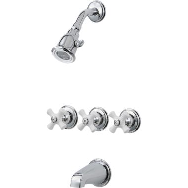 Click here to see Pfister 01-8CPC Pfister 01-8CPC 01 Three Handle Tub and Shower Trim Kit