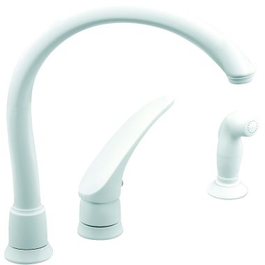 Click here to see Moen 7730W MOEN 7730W MONTICELLO KITCHEN CATHEDRAL WITH SPRAY WHITE