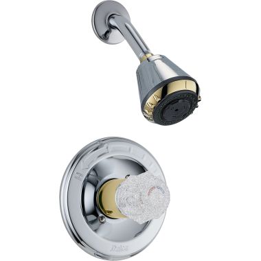 Click here to see Delta 1424-CBLHP Delta 1424-CBLHP Innovations Chrome/Brass Shower Trim - Less Handles