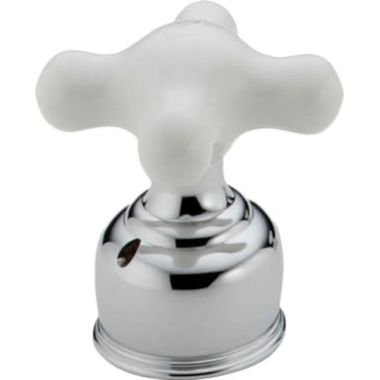 Click here to see Delta H67 Delta H67 Delta Two Porcelain Cross Handle Kit (Chrome)