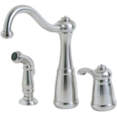 Click here to see Pfister GT26-3NSS Pfister GT26-3NSS Marielle One Handle Kitchen Faucet With Spray