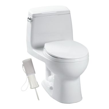 Click here to see Toto MS854114SG#01 Toto MS854114SG#01 Cotton White UltraMax Elongated One-Piece Toilet