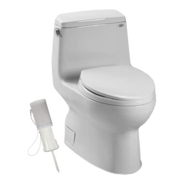 Click here to see Toto MS874114SG#01 Toto MS874114SG#01 Cotton White Carlyle One-Piece Elongated Toilet